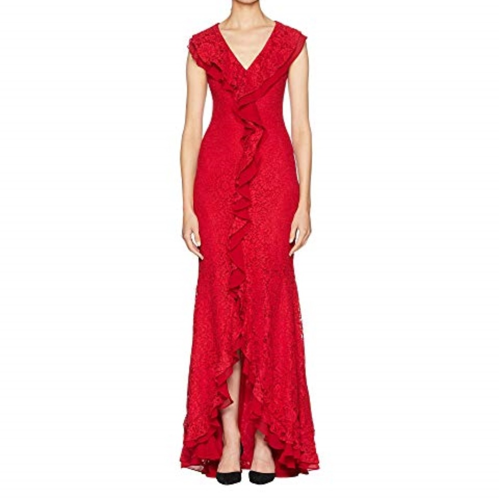 Zac Zac Posen  Women's Ruffled GOWN